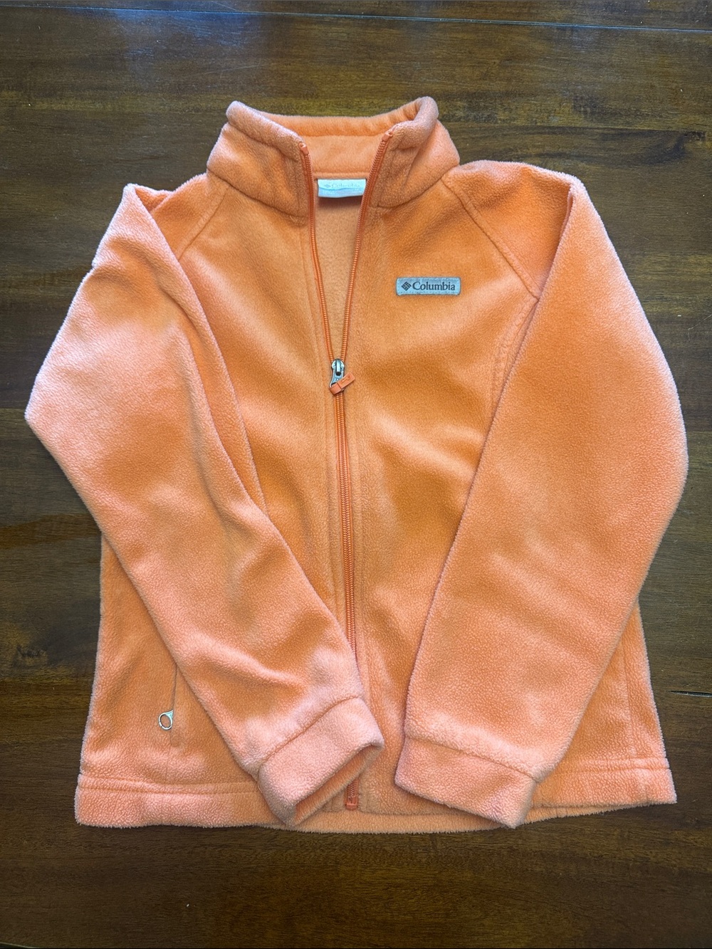 Columbia Orange Full-Zip Fleece Jacket
